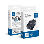 BLUE STAR travel charger with USB C+USB-A