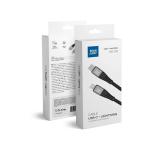 BLUE STAR braided cable 2,4 A Type C to Lightning TFK- DC-003 1,2 m black
