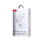 XO L109 DUAL USB-A 2.4A with TYPE C