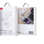 XO L109 DUAL USB-A 2.4A CHARGER - LIGHTING CABLE