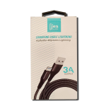 ΚΑΛΩΔΙΟ JES LIGHTNING 3A 1m Μαυρο
