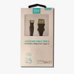 ΚΑΛΩΔΙΟ JES TYPE C 3A 1m Μαυρο