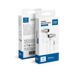 BLUE STAR wire earphones Jack 3,5 mm with microphone M09 1,2 m white