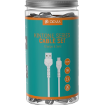 Devia cable Kintone V2 EC205  USB - MicroUSB 1,0 m 2,1A white set 30 pcs