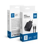 BLUE STAR travel charger Type C + cable Type C to Type C PD QC4.0 3A 20W TFB-TC-20WPD black