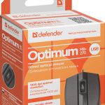 DEFENDER MB-270 OPTIMUM WIRED OPTICAL MOUSE 1000dpi