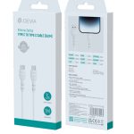Devia cable Kintone EC151 USB-C - USB-C 1,0 m 3A white set 30 pcs