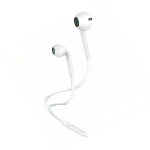 FONENG EARPHONES IN EAR with 3.5mm MINI JACK T41 white