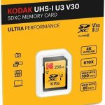 KODAK U3 V30 ULTRA PERFORMANCE 256GB CLASS 10