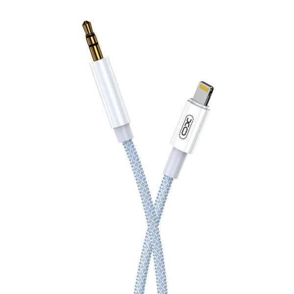 XO CABLE AUDIO LIGHTNING JACK 3,5mm 1M WHITE BLUE