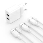 XO L109 DUAL USB-A 2.4A Charger With Micro