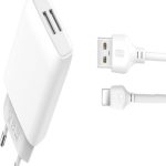XO TRAVEL CHARGER L57 EU + LIGHTNING CABLE 2.4A white ΦΟΡΤΙΣΤΗΣ
