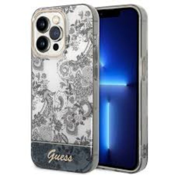 Original faceplate case GUESS for iPhone 14 PRO gray