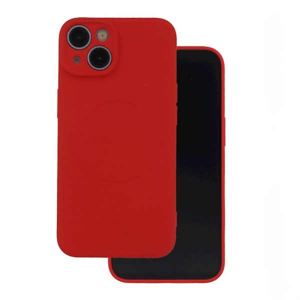SILICONE MAG COVER case compatible with MagSafe for IPHONE 12 Pro red