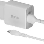 Devia Smart Series Charger Suit 2.4A With Type-C Cable (EU,5V,2USB)