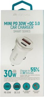Devia Smart Series Mini PD 30W +QC 3.0 Car Charger - Image 3