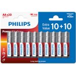 ΑΛΚΑΛΙΚΕΣ ΜΠΑΤΑΡΙΕΣ AA POWER PHILIPS LR6 1.5V 10+10τεμ