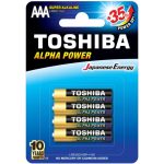 ΑΛΚΑΛΙΚΕΣ ΜΠΑΤΑΡΙΕΣ AAA TOSHIBA LR03GCH BP-4 1.5V 4τεμ.
