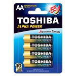 ΑΛΚΑΛΙΚΕΣ ΜΠΑΤΑΡΙΕΣ AA TOSHIBA LR06GCH BP-4 1.5V 4τεμ.