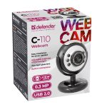DEFENDER C-110 WEBCAMERA  0.3MP BACKLIGHT - Image 2