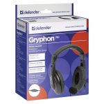 DEFENDER GRYPHON 750 STEREO HEADPHONES JACK 3.5mm 2m black - Image 2