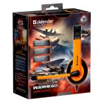 DEFENDER G-120 WARHEAD WIRED HEADPHONES 2m black orange - Image 2