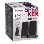 DEFENDER SPK-225 SPEAKERS 2.0 4W black - Image 2