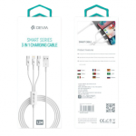 Devia Smart Series 3 In 1 Charging Cable (Micro, Type-C Lightning)