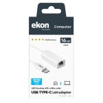 EKON by SBS AUDIO ADAPTOR TYPE C TO LAN FEMALE white - Image 5