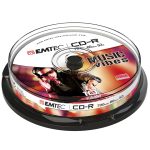 EMTEC CD-R 700MB / 80 MIN 52x SLIM 10pcs CAKE BOX - Image 4