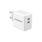 EVENERGY by SBS TRAVEL CHARGER 2 PORTS PD 45W white