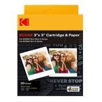 KODAK PAPER & CARTIDGE 4PASS FOR MINI SHOT 3 RETRO 3' X 3' (30pcs pack)
