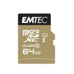 Memory Card microSD EMTEC UHS-I U1 ELITE GOLD 64GB CLASS 10