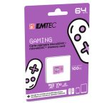 Memory Card microSD EMTEC UHS-I U3 V30 A1 64GB 100mbps GAMING - Image 2