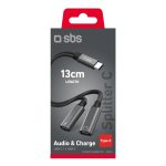 SBS ADAPTER TYPE C SPLITER TO 2 TYPE C AUDIO AND CHARGING black - Image 2