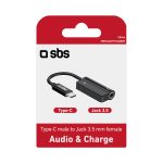 SBS AUDIO ADAPTER TYPE C TO JACK 3.5 black - Image 5