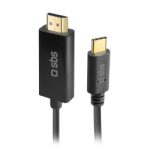 SBS CABLE TYPE C TO HDMI 1.8m black - Image 3