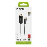 SBS CABLE TYPE C TO HDMI 1.8m black - Image 2