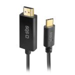 SBS CABLE TYPE C TO HDMI 1.8m black - Image 4