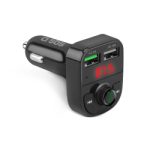 SBS CAR CHARGER FM TRANSMITTER WITH WIRELESS CONNECTION 15W 3.4A black