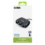 SBS CAR CHARGER MULTI-SOCKET WITH TWO USB PORTS - Image 2
