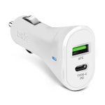 SBS CAR CHARGER 2 PORTS USB/TYPE C PD 20W white