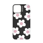 SBS CASE ME 3D JELLY COVER EMBOSSED MOTIFS FLOWER IPHONE 15 black backcover - Image 2