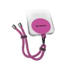 SBS CASE ME NECK STRAP LANYARD WITH PATCH FOR SMARTPHONES pink - Image 4