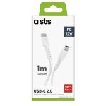 SBS DATA CABLE TYPE C to TYPE C 1m 25W white - Image 2