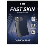 SBS FAST SKIN SHEET CARBON LOOK BLUE