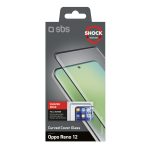 SBS FULL 4D HAMMER TEMPERED GLASS OPPO RENO 12 black - Image 2