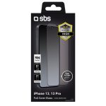 SBS FULL TEMPERED GLASS IPHONE 13 / 13 PRO / 14 / 16E / 17E black - Image 2
