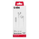 SBS HANDSFREE STEREO EARSET MFI LIGHTNING CONNECTOR STUDIO MIX 105 white - Image 2