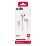 SBS HANDSFREE STEREO EARSET TYPE C CONNECTOR STUDIO MIX 65C pink - Image 2